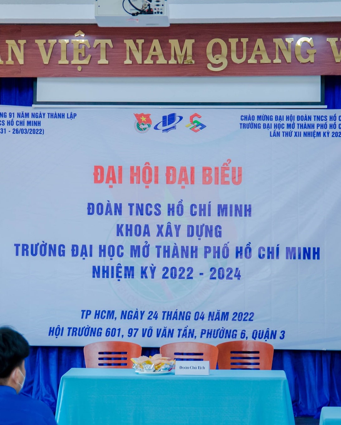 Đại Hội Đại biểu Đoàn TNCS Hồ Chí Minh Khoa Xây Dựng nhiệm kì 2022-2024.